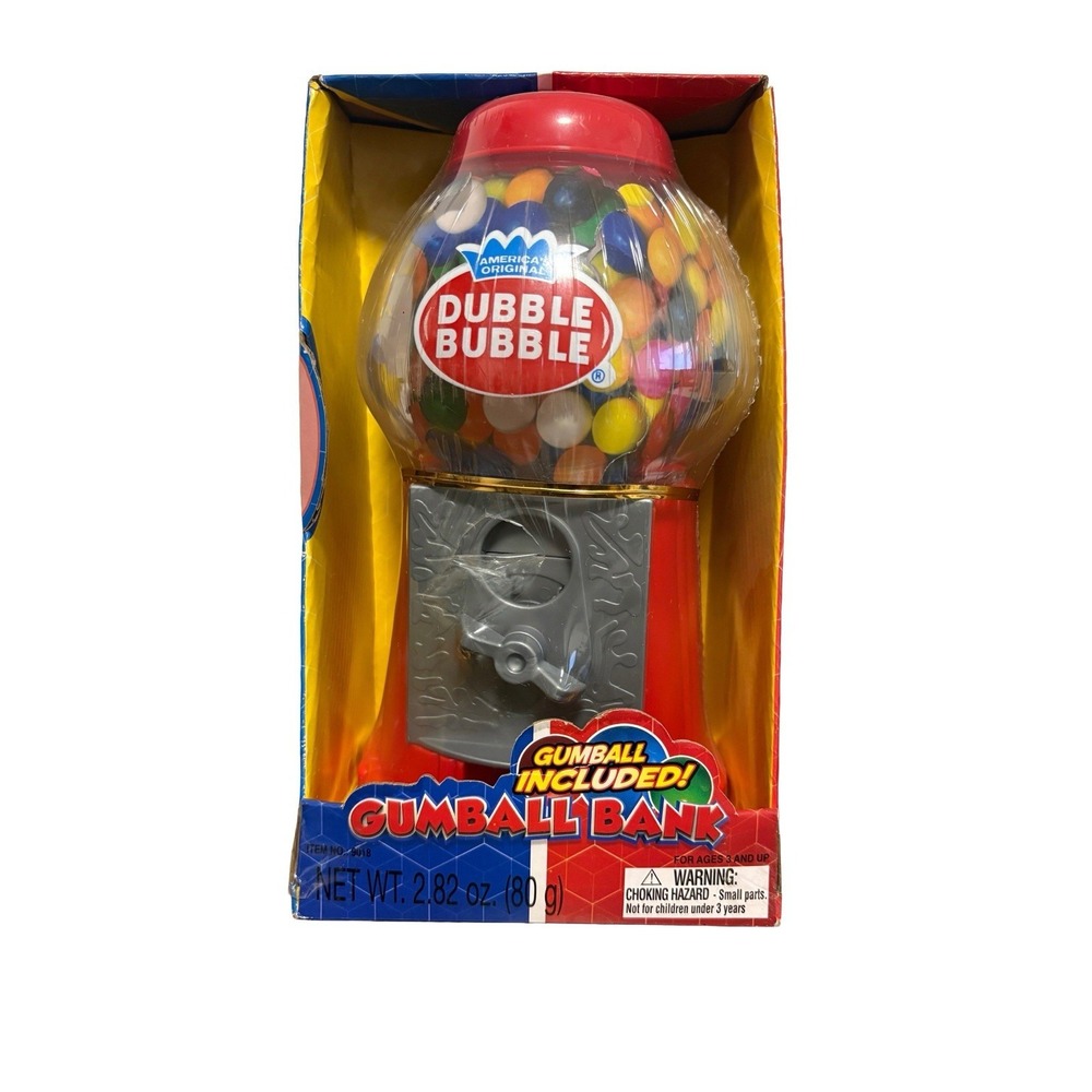 Classic Vintage Style Bubble‎ Gum Machine Bank - Dubble Bubble - Candy Dispenser